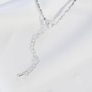 Sterling Silver Pearl & Pink CZ Bow Necklace & Bracelet Set