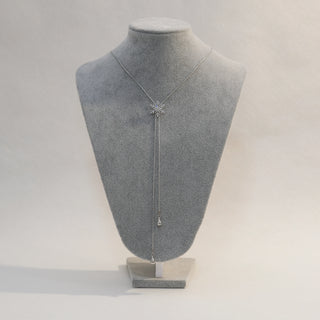 Snowflake Pendant Necklace with Cubic Zirconia