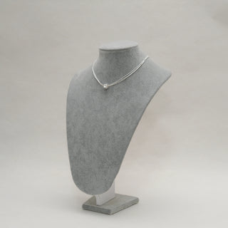 S925 Sterling Silver Matte Cube Necklace