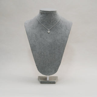 S925 Sterling Silver Snake Chain Necklace with Moonstone Pendant