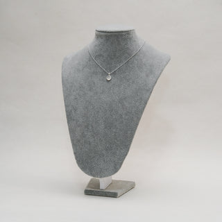 S925 Sterling Silver Snake Chain Necklace with Moonstone Pendant